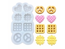 Molde silicona 8 mini galletitas